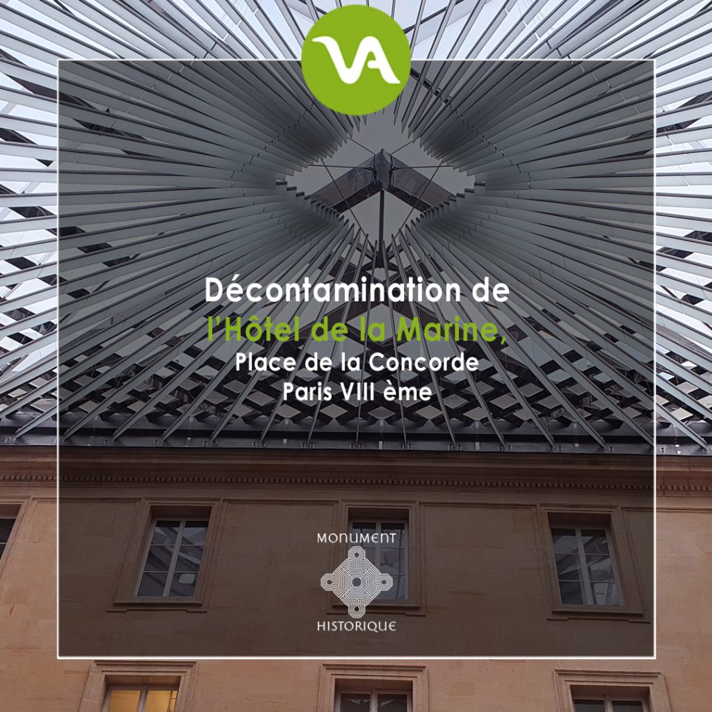 Expert en désamiantage, VALGO intervient sur le retrait d'amiante et de plomb de l'Hôtel de la Marine, à Paris